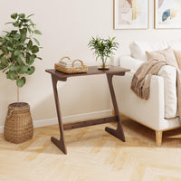 Giantex Bamboo Sofa Side Table, Z-Shaped End Table W/Spacious Tabletop