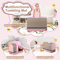 Mailbox Tumbling Aid Trainer Gymnastics Vaulting Box with Detachable Mat