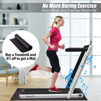 2-in-1 Walking & Running Treadmill,Folding Under Desk Walking Pad