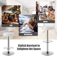 Bar stool, Pub Swivel Barstool Height Adjustable Pub Chairs, Counter Height Bar Stool W/ PU leather