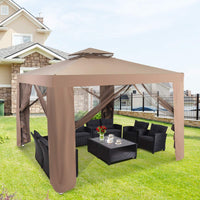 Outdoor 3M X 3M Canopy Gazebo Art Steel Frame Garden Lawn Patio House Party