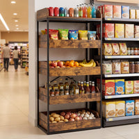 Giantex 5-Tier Food Storage Rack, Retail Snack Display Shelf
