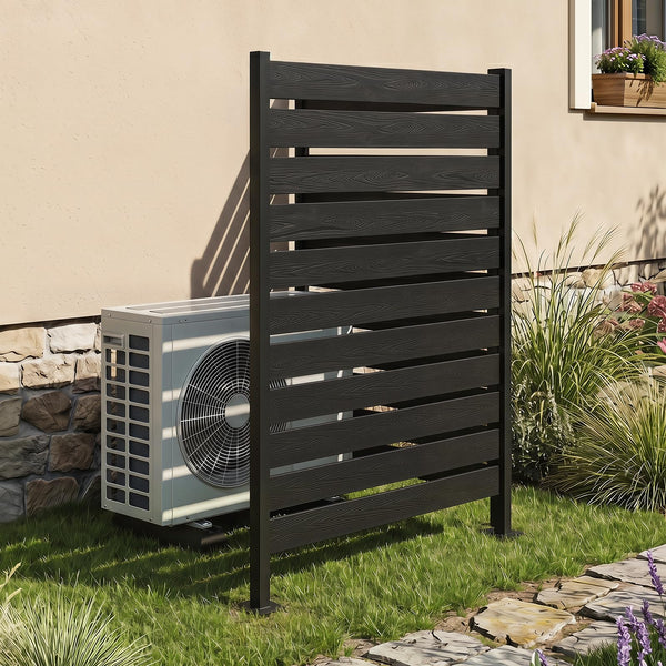 Decorative Privacy Screen 93x155cm No Dig Fence for Pool or Lawn
