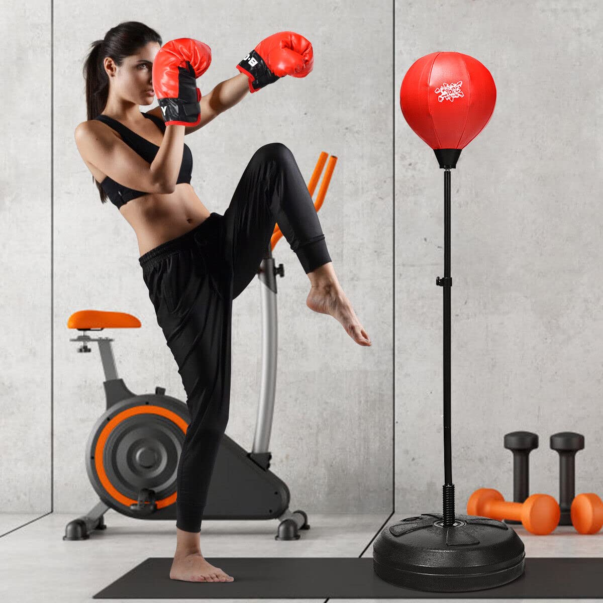Punch Boxing Set with Adjustable Height for Children/Adults
