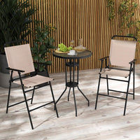 3 PCS Outdoor Bistro Set for Patio/Poolside/Yard