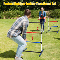 Ladder Toss Game Set with 6 PE Bolas for Leisure Play