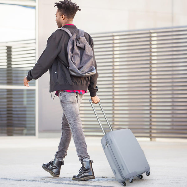 Hard-Side Luggage with Spinner Wheels, 20" Carry-on Luggage with TSA Lock