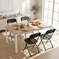 Giantex 4 Pack Folding Chairs, Portable & Foldable PP Chairs