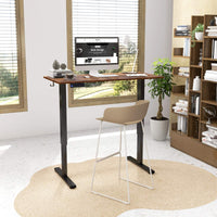 Electric Standing Desk with 3 Memory Height Settings and 2 Hanging Hook