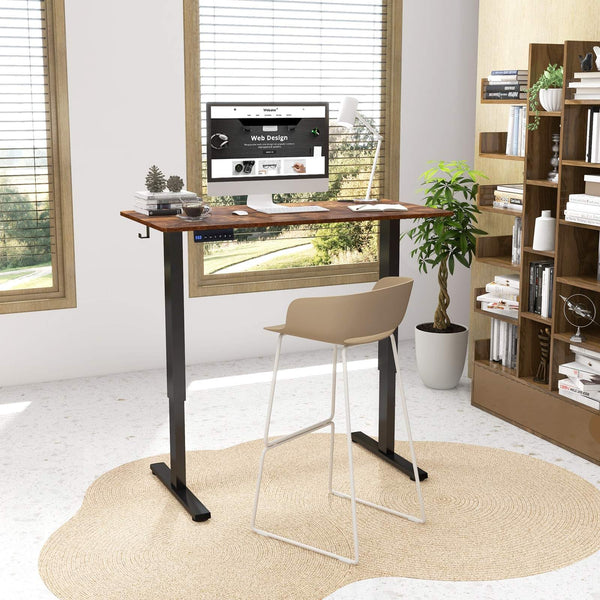 Electric Standing Desk with 3 Memory Height Settings and 2 Hanging Hook