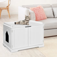 Cat Litter Box, Kitty Enclosure w/Magnetic Door