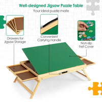 1000 PCS Portable Puzzle Table, 3-Angle Adjustable Jigsaw Board with Anti-Slip Felt