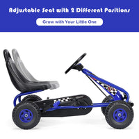 Pedal Go Kart for Kids with Adjustable Seat and Handbrake