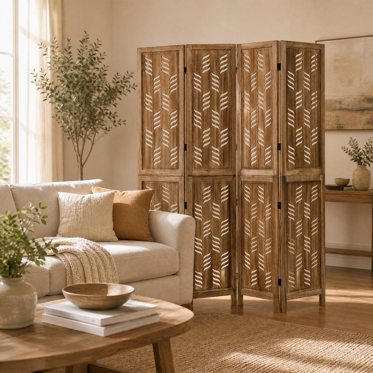 Giantex 170 cm Tall Room Divider, Folding Privacy Screen