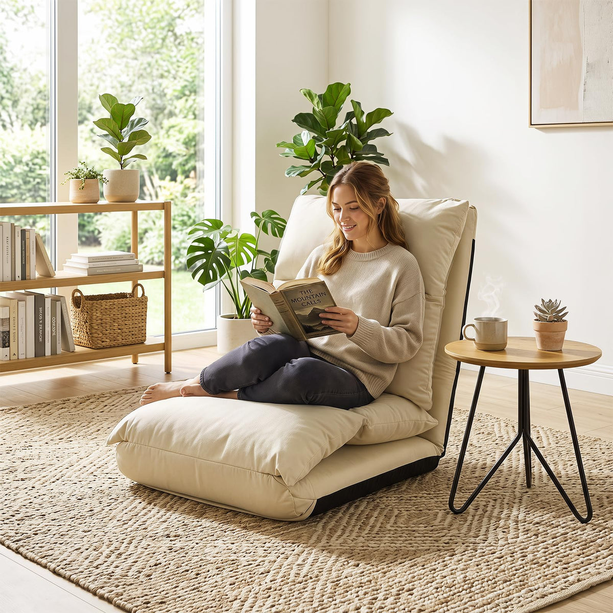 Giantex 14-Level Adjustable Floor Chair for Adults