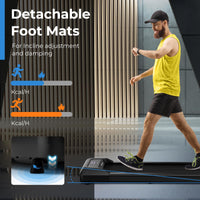 Under Desk Treadmill with Remote Control and LED Display for Home and Office