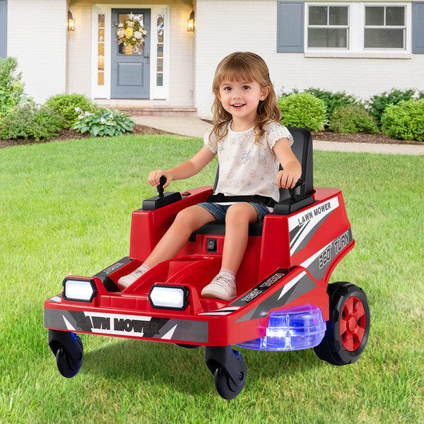 12V Ride on Lawn Mower for Kids, Toddler Electric Ride on Car