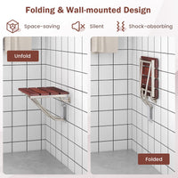 Folding Shower Seat, Wall Mount Shower Chair for Inside Showe