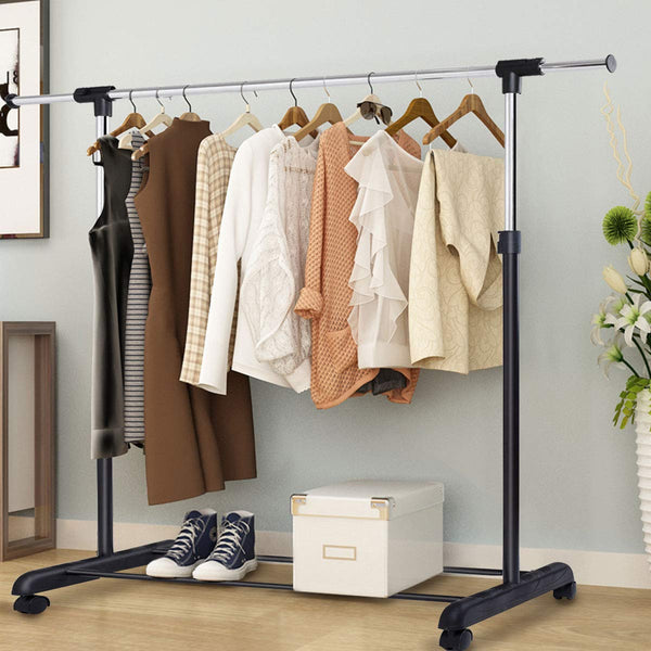 Clothes Garment Rack, Extendable & Adjustable Clothing Drying Rack