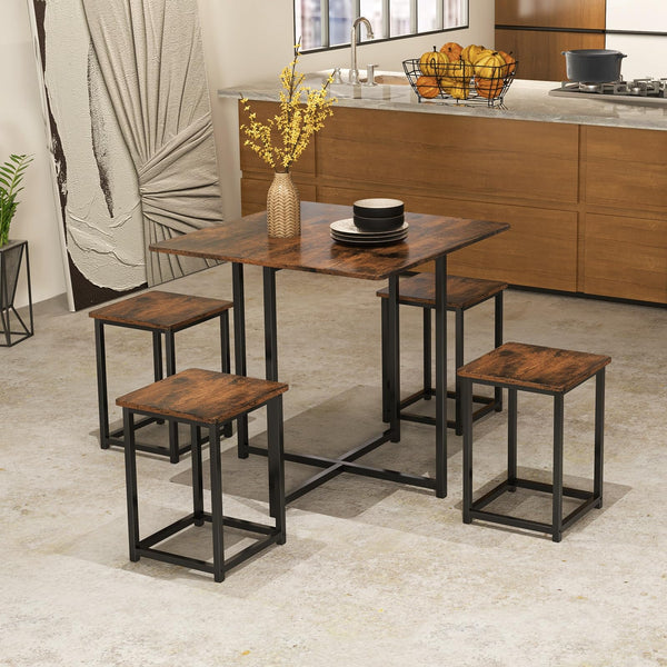 Giantex 5-Piece Dining Table Set for Small Space
