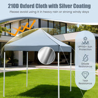 2 x 2 M Pop up Canopy Tent, Outdoor Patio Commercial Sunshade Shelter w/ 4 Sidewalls