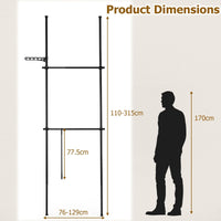 Giantex Adjustable Floor to Ceiling Clothes Rack