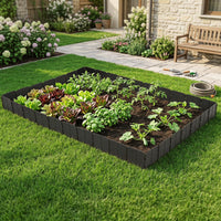 Plastic Garden Edging Kit Interlocking Design for Landscaping and Lawn