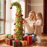 150 cm Pop Up Whimsical Christmas Tree with Top Ball Ornament for Home Office