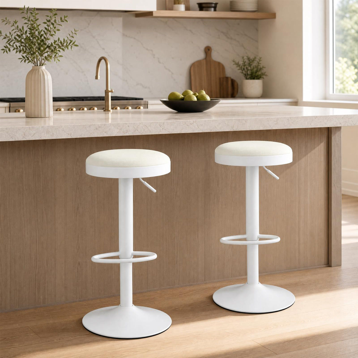 Giantex Bar Stools Set of 2, Kitchen Bar Stools Counter Height Chairs