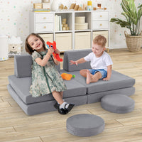 6 Pieces Modular Kids Play Couch for Playroom Nursery