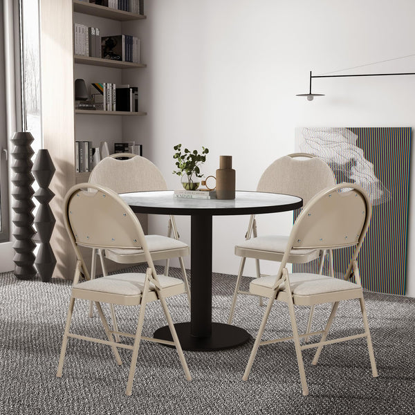 6 Pieces Foldable Chairs, Portable Folding Chairs