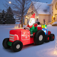 270CM Christmas Inflatable Truck with Santa Claus & Gifts