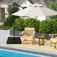 Heavy-Duty Water & Sand Filled Umbrella Stand for Pool