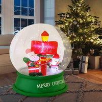 126CM Christmas Inflatable Snow Globe with LEDs & Air Blower