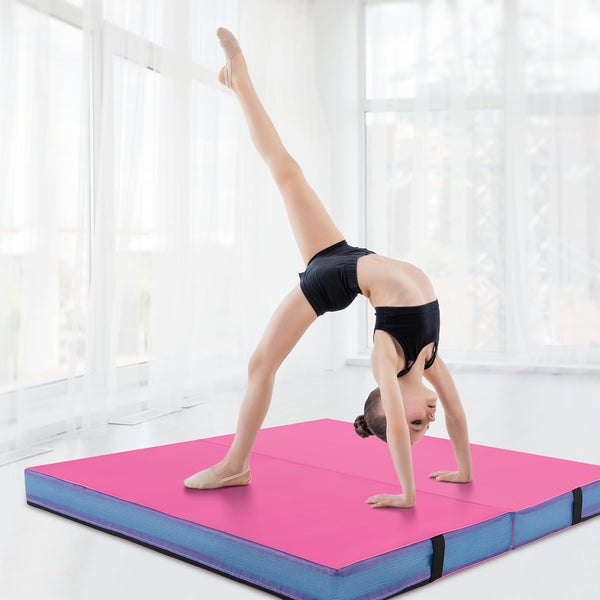 Giantex 4" Thick Folding Gymnastics Mat, 4' x 4' Tumbling Mat