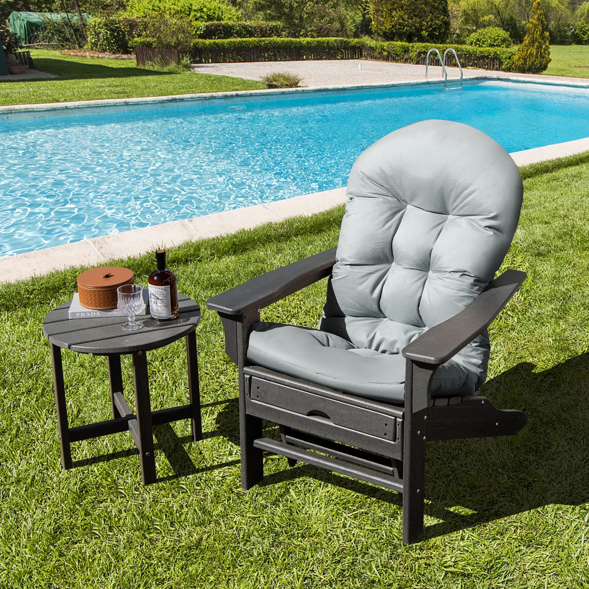 Patio Chair Cushion for Adirondack, High Back Rocking Chair