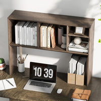 Countertop Storage Hutch with 4 Cubes for Dorm Home Office College Dressing Tabletop