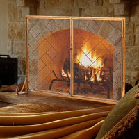 Giantex 113cm x 85cm Double-Door Fireplace Screen