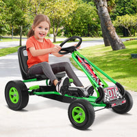 Kids Ride On Pedal Go Kart with Steering Wheel for Boys and Girls 3-8 Years Old