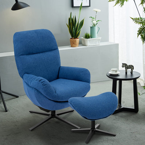 Rocking Recliner Chair with Ottoman