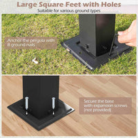 3 x 3 M Flat Top Pergola with Retractable Canopy