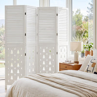 170cm Tall Wood Room Divider with 4/6 Panel