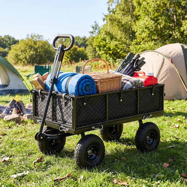 400 KG Utility Wagon with 26 CM All-Terrain Tires and Rotating Handle