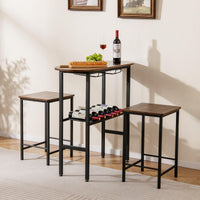 3 Piece Counter Height Table Set