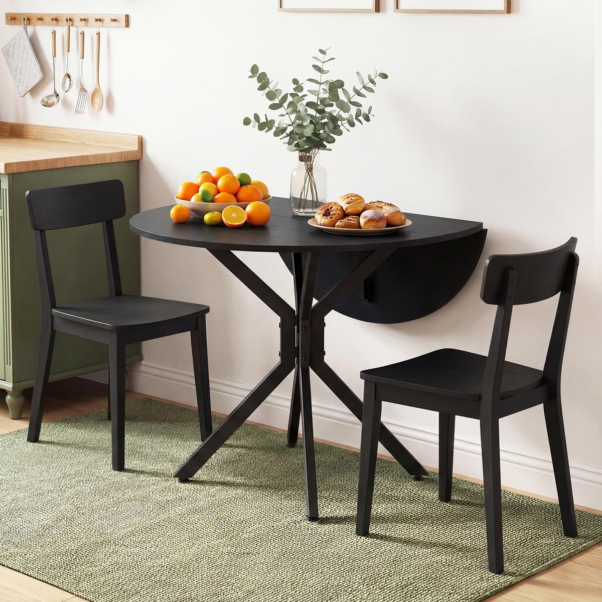 80cm Folding Dining Table with Drop Leaves