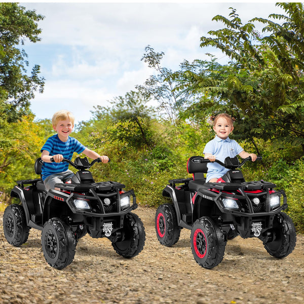 24V 2-Seater Kids Electric Quad with 4 Motors and LED Lights