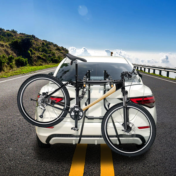 3-Bike Trunk Mount Rack with Adjustable Length Angle