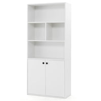 Giantex 155 cm Tall Bookshelf with Open Cubes & Adjustable Shelf