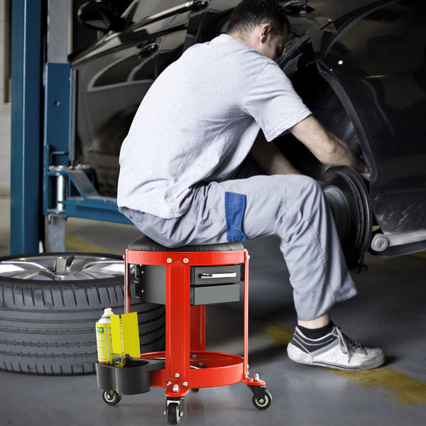 150 kg Capacity Workshop Creeper Seat, Rolling Mechanic Stool