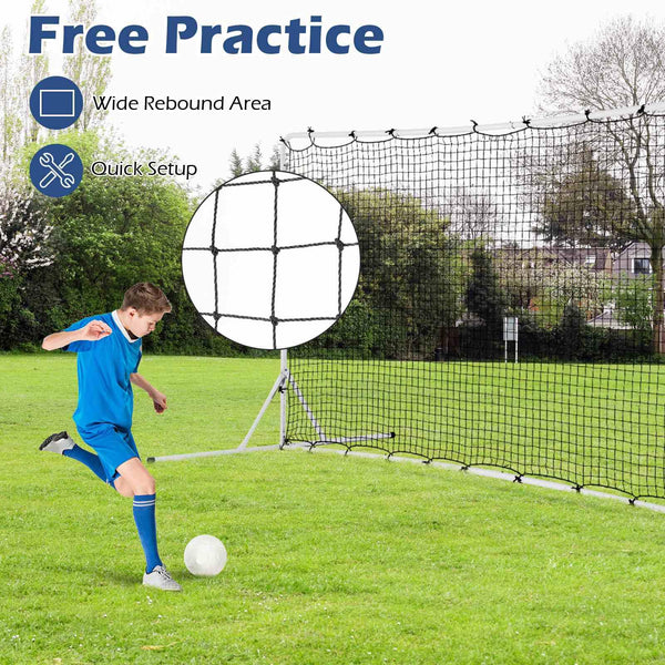 375cm x185cm Soccer Rebounder Net with Carrying Bag